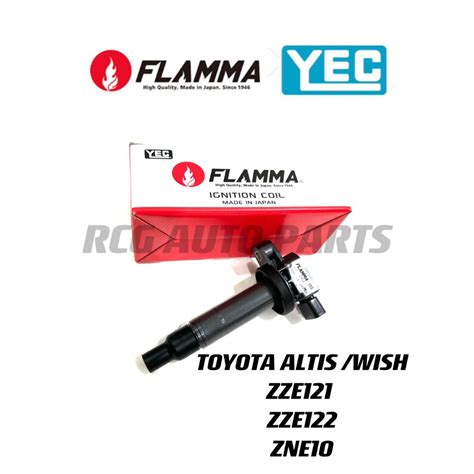 YEC Flamma Ignition Coil Toyota Altis ZZE121 ZZE122 Wish ZNE10 Made In