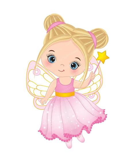 Little Fairy Clipart Vector Fairy Clipart, Princess Clipart, Fairy ...