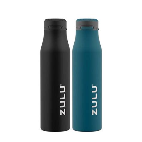 ZULU Stainless Insulated Water Bottle - 2 Pack, Assorted Colors, 26 Oz – Contarmarket