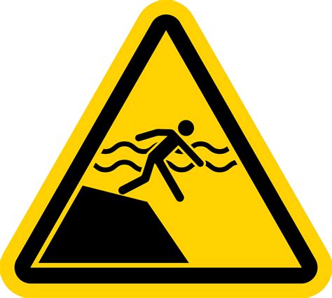 Drop Off or Pick Up Sign Sudden Drop-off 34554516 Vector Art at Vecteezy