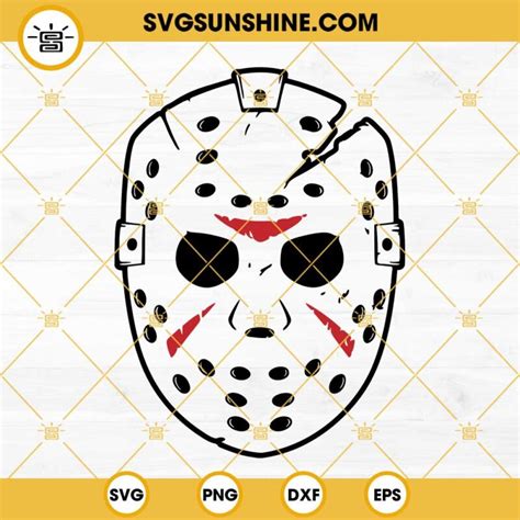 Jason Voorhees Mask Svg Friday The 13th Svg Camp Crystal Lake Svg