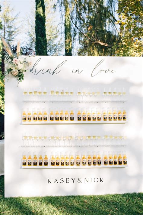 Champagne Wall Champagne And Beer Wall Wedding Seating Chart