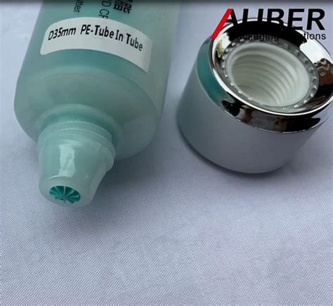 Auber D35mm Dual Chamber Tube Cosmetic Packaging With Screw On Cap