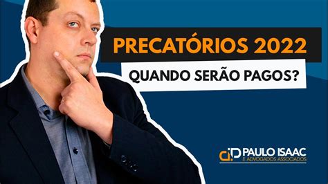 PrecatÓrios 2022 Quando SerÃo Pagos Youtube