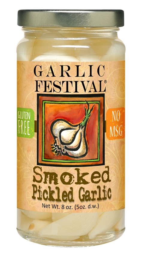 Garlic Festival Foods Smoked Pickled Garlic 8oz