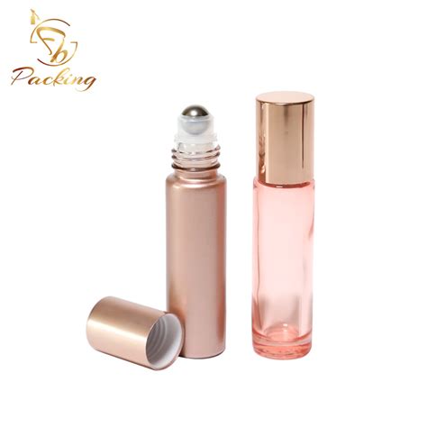 Wholesale Customize Colored 10ml Glass Roller Bottle With Stainless