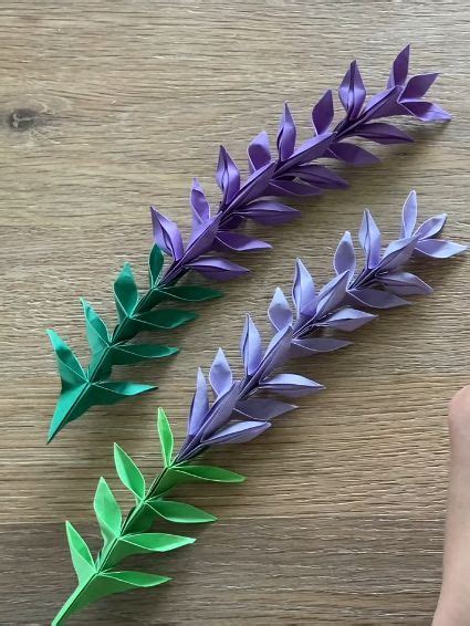 Lavender Origami Diy Lavender Paper Flowers Paper Lavender Easy Origami Flower