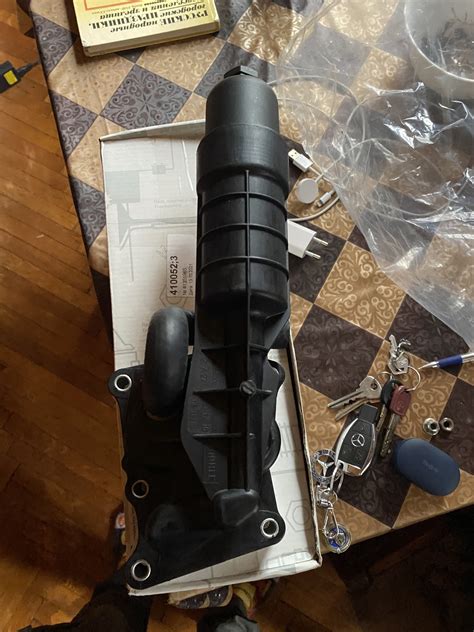 Замена корпуса масляного фильтра — Mercedes-Benz E-Class (W212), 1,8 л ...