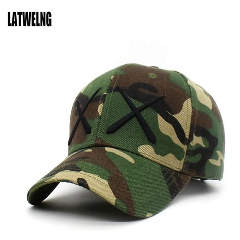 Brand Xx Men Army Camo Baseball Cap Camouflage Visor Hats Desert