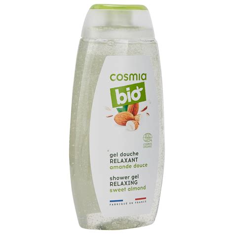 COSMIA Gel douche bio à l amande douce 250ml pas cher à prix Auchan