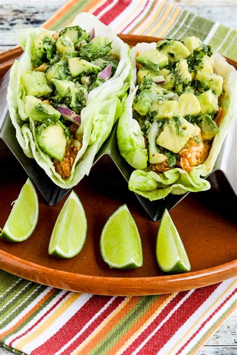 Spicy Shredded Chicken Lettuce Wrap Tacos – Kalyn's Kitchen