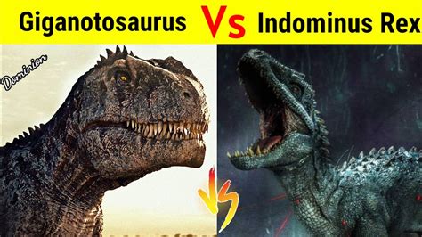 Dominon Giganotosaurus Vs Indominus Rex क्या होगा जब लड़ेंगे दो