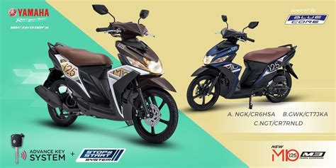 Foto Warna Dan Spesifikasi Yamaha MIO M3 125 2017 Sudah AKS Dan SSS