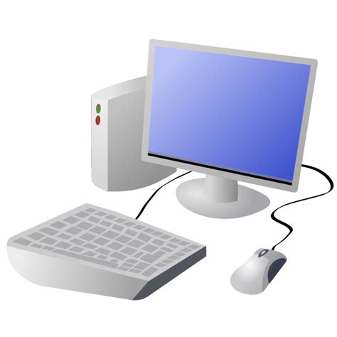 Cartoon Desktop Computer Vector Image Free Svg