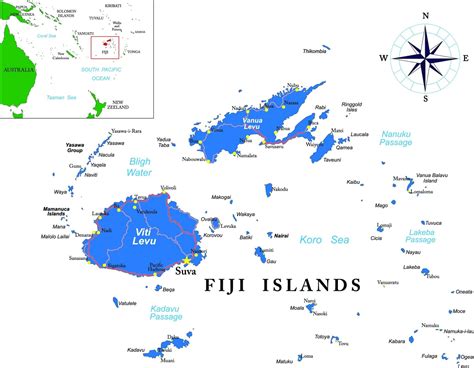 Fiji Area Map