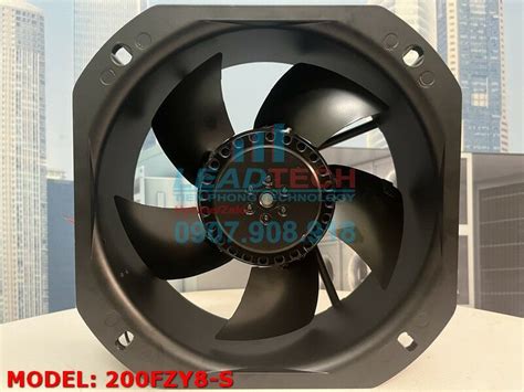 Quạt hút 200FZY8-S, 380VAC, 225x225x80mm - Quạt Công Nghiệp Chính Hãng ...
