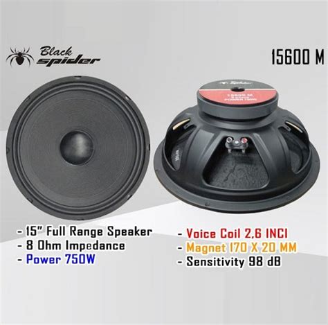 Jual Speaker Black Spider Mb M Original Inchi Vc