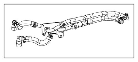 2022 Ram ProMaster 1500 Heater Supply And Return Hose 55038038AG