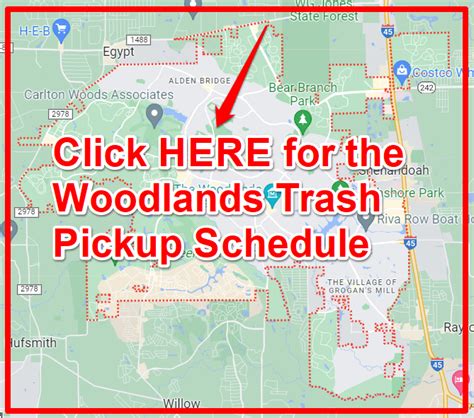 Woodlands Trash Schedule 2024 Bulk Pickup Holidays Map