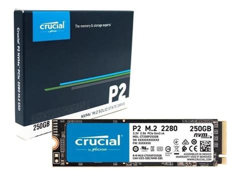 Disco Ssd Crucial 250gb P2 3d Nand Nvme Pcie M.2 Ct250p2ssd8 | Cuotas ...