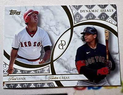 Topps Dynamic Duals Duos Fred Lynn Tristan Casas Red Sox