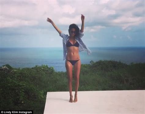 Lindy Klim Shows Off Her Trim Curves In A Sexy Nude Bikini Before