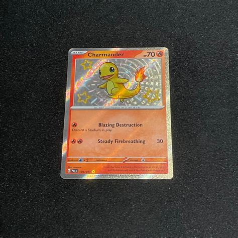 Pokemon Trading Card Game Tcg Charmander Shiny Rare Paldean