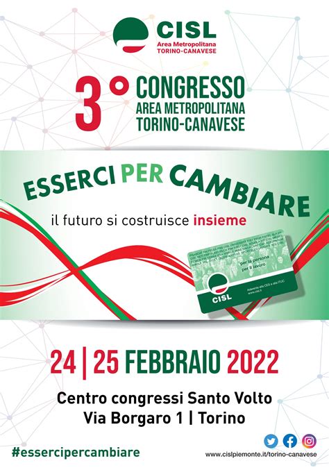 Esserci Per Cambiare Il Futuro Si Costruisce Insieme Cisl Torino