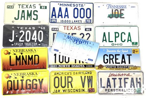 13+ Mto Vanity Plates