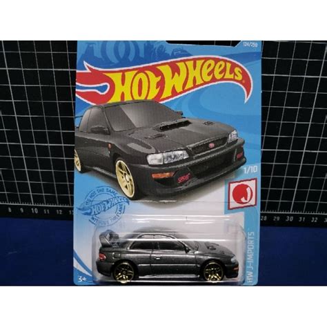 Hot Wheels 風火輪 鐵灰色 速霸陸 硬皮鯊 Subaru Impreza B STI 蝦皮購物