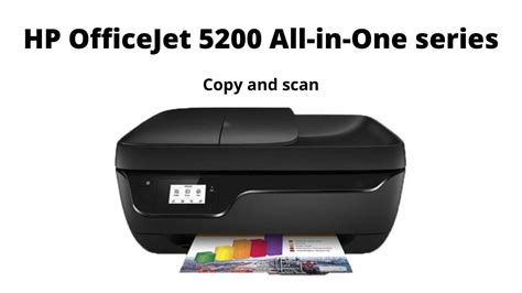 Copy And Scan In Hp Officejet 5200 All In One Printer Youtube