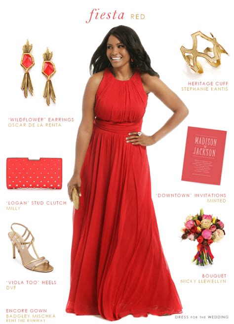 How To Accessorize A Red Dress Dress For The Wedding