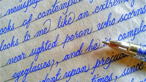 Neat And Clean Cursive Handwritingenglish Cursive Handwriting With Gel