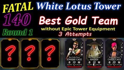 White Lotus Fatal Tower 140 With Gold Gameplay Rewards YouTube