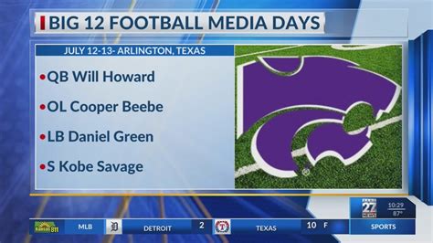 K State And Ku Announce Big 12 Media Days Attendees Youtube