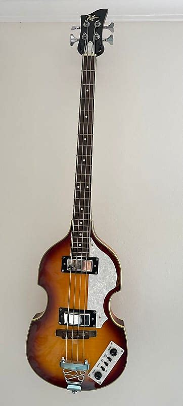 Rogue Vb100 Violin Bass Guitar Vintage Sunburst Reverb