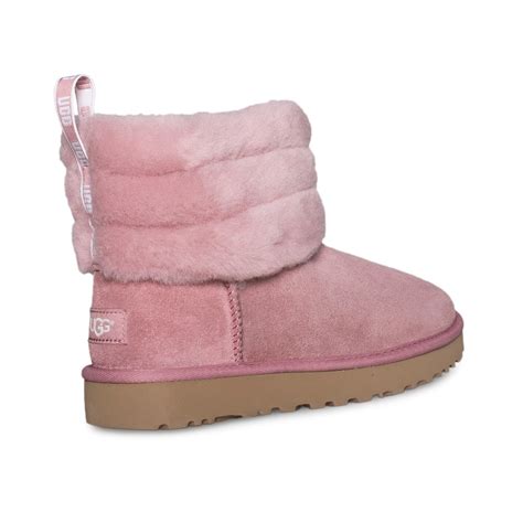 UGG Fluff Mini Quilted Pink Dawn Boots - Women's - MyCozyBoots