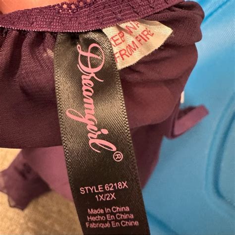 Dreamgirl Intimates Sleepwear Nwt Dream Girl Plum Babydoll Lingerie X2x Poshmark