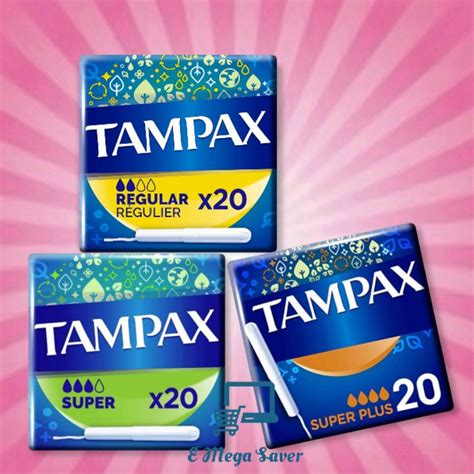 🇬🇧tampax Applicator Tampons 20pieces Shopee Malaysia