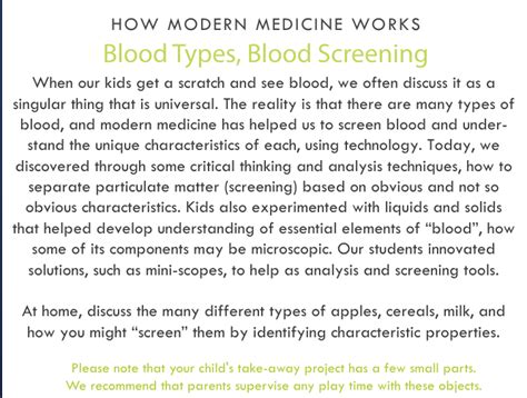 Young Scientists discover blood types with this Intro to Hematology at ...