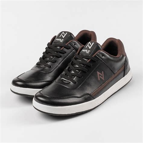 Jual Leo Black Brown Manneedme X Naz Sepatu Sneakers Pria Casual