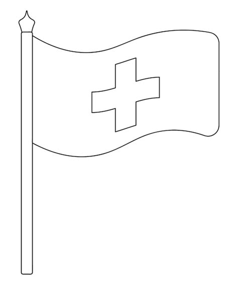 Dibujos De Bandera Suiza Para Colorear Vsun