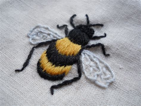 Crewelwork Bumble Bee Kit Available From Sarahhomfray Crewel