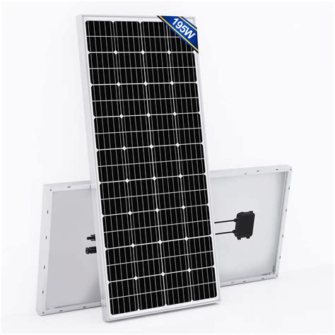 Eco Worthy 195w Solar Panel Monocrystalline Photovoltaic Pv Module 12v Battery