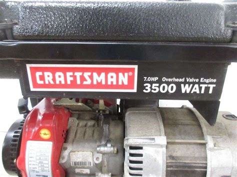 Craftsman 3500W generator, runs great, new oil and full tank of fresh ...