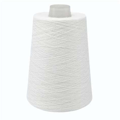 Open End Plain Ply White Cotton Yarn For Textile Industry Count