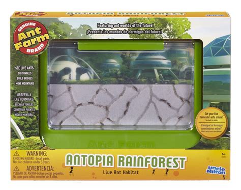 Uncle Milton WildLife Habitats Ant Farm Antopia Rainforest Live Habitat