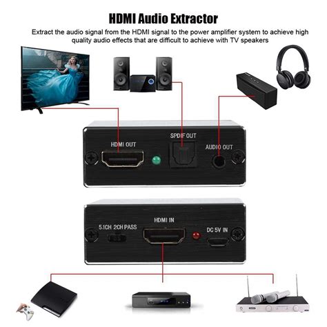 Адаптер видео/аудио, HDMI/AUX, 4K, Черен - eMAG.bg