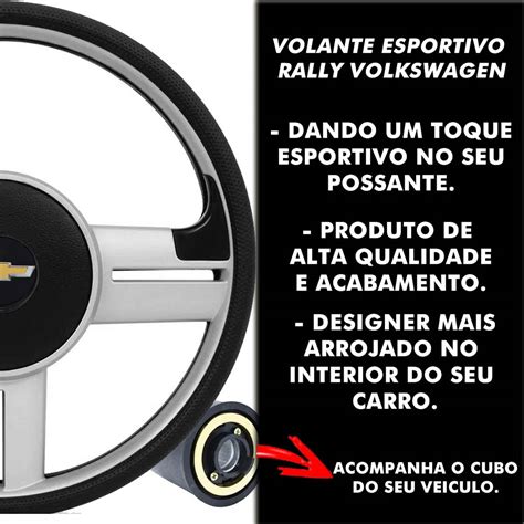 Volante Chevrolet Surf Rallye Esportivo Cubo Da S10 Blazer Silverado