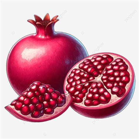 Ripe Pomegranate Fruit Juicy Ripe Pomegranate Fruit Juicy Pomegranate